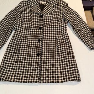 Stylish Black and White Women's Coat